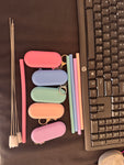 🌈 Silicone Reusable Straws (Set of 5)