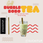 Bubble Boba Tea Straw with BRUSH & BAG