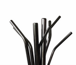 Black  Stainless Steel Straw Bent or Straight (Wholesale)