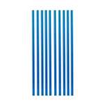 100 Pack Blue Stainless Steel Straw Bent or Straight (Wholesale)