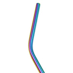 Rainbow Stainless Steel Straws Bent or Straight